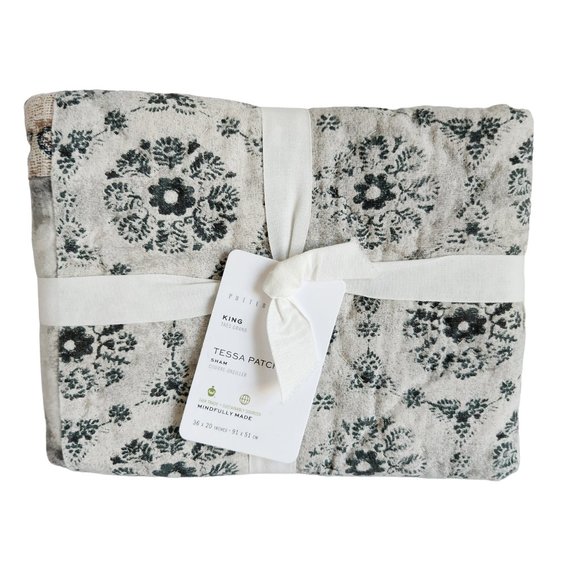 Pottery Barn Bedding Pottery Barn Tessa Patchwork Quilted King Sham